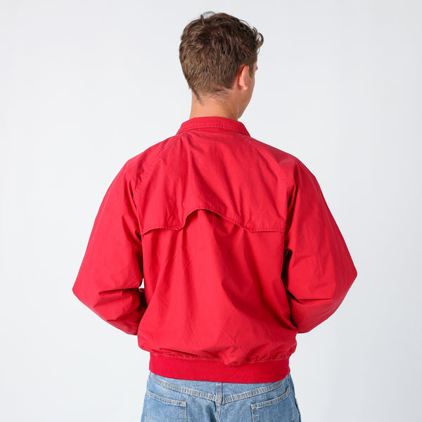 Burgundy Red 90s Polo Ralph Lauren Harrington Jacket (XL)